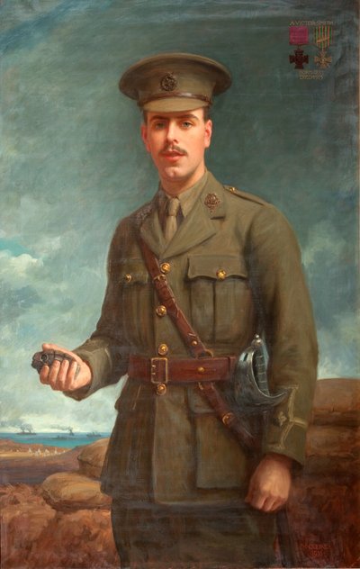 2nd Lieutenant Alfred Victor Smith, VC, 1916 by Isaac Cooke